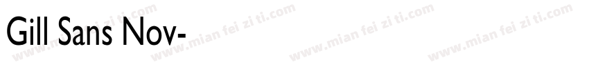 Gill Sans Nov字体转换